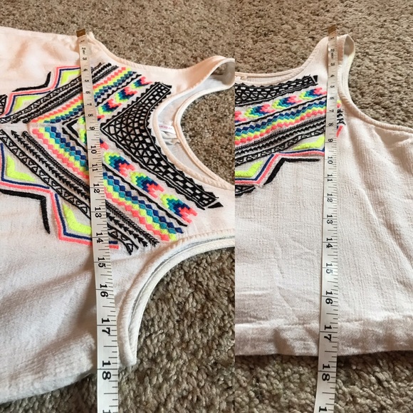 Xhilaration | neon embroidery crop top - Picture 5 of 5